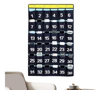Pochette Organisatrice Numérotée Rangement Mural Suspendu 36 Casiers | Organisateur Mural Numéroté à Pochettes Maison, École, Bureau, Salle de Réunion ortoir, Bibliothèque