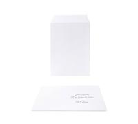 Pochette Oxford 162x229 x25 kraft blanc auto adhesive