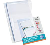 Pochette Oxford avec soufflets DIN A4 PVC 0,3 mm transparent 10 pochettes