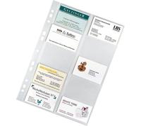 Pochette Oxford pour cartes de visite DIN A4 PP 0,09 mm transparent 10 pochettes