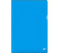 Pochette Oxford Premium DIN A4 PVC transparent bleu 25 pochettes