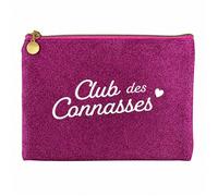 Pochette pailletée club des connasses 24 × 17 cm