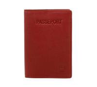 Pochette passeport Hexagona en cuir ref 32014 Rouge 9.5*13.5*1