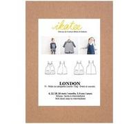 Pochette patron de couture LONDON Duo salopette ou robe 1M-4A - Model FR 6 MOIS-4 ANS G