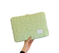 Pochette Pc Sacoche For Ordinateur Portable À Motif De Fleurs Mignonnes For IPad 11/13/14/15 Pouces, Sacoche Étanche Et Antichoc For Tablette, Housse De Protection For Ordinateur Portable(Green,15inch