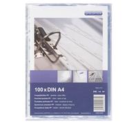 Pochette perforée A4 - proOFFICE - Pack de 100 - Polypropylène - Transparent