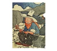 Pochette plastique A4 Tintin Le Petit Vingtième Tintin en Amérique (15173)