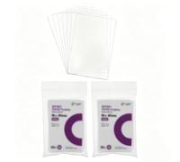 Pochette Plastique Carte 100pcs 56x87mm, Sleeves Transparentes, Rigide pour Protection Carte, Top Loader Premium, Protege Carte et Sleeve de Collection