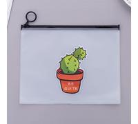 Pochette Plastique Transparente Porte-Crayon Pour Enfants, Boîte À Stylos, Motif Licorne Cactus Léopard, Fournitures De Bureau, 1 Pièce