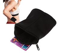 Pochette Poignet Sport, 5 Couleurs d'exercice de Gymnastique Pochette de Bande de Poignet Portefeuille de Bracelet pour Les Sports de Plein air Running Jogging [Noir]