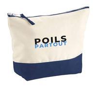 Pochette Poils Partout - Pouch - Idée Pochette Rangement Cadeau Anniversaire Fête Original Famille Travail Départ Collègue Retraite Noël. - Noir&Bleu - 1