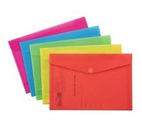 Pochette polypro à scratch 24x33,5cm ROUGE G