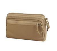 Pochette Polyvalente pour Ordinateur Portable, Sac D'administration Extérieur, Gilet Tactique de Poitrine, Gilet de Transport De Plaques, Rangement Molle, Poche À Outils(Brown)