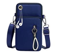Pochette Portable Bandoulière Femme Sac Portefeuille Bleu Foncé 2pcs, Pour Telephone Portable Petit Sac a Main