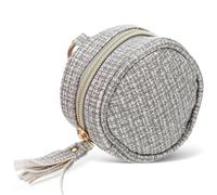 Pochette Portable en Cuir Pu Tressé pour Doubles Sucettes avec Clip | Polyester, Compartiment Dédié, S’attache au Paquet de Change, Poussette à Dos