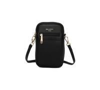 Pochette portable - GALLANTRY - ECO CUIR - Noir - 19cm - Bandoulière ajustable 60/120cm