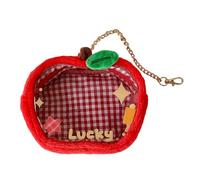 Pochette porte-clés transparente | Sac de présentation compact transparent pour poupée, étui de protection avec motif 3D dessin animé étoile élément pour homme, enfant, femme, vert pomme, Refer to