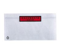 Pochette porte-document autoadhésive plastique 228 x 120 mm - Carton de 1000