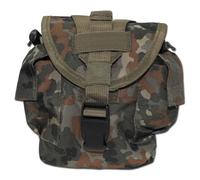 Pochette porte-gourde MOLLE - Flecktarn - Vert camouflage - Système MOLLE - Fixation gilet sac ou ceinture