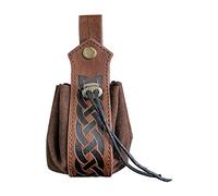 Pochette porte-monnaie avec cordon de serrage Steampunk étanche pour cadeau Marron, marron, 16x4cm