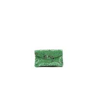 Pochette porte-monnaie en cuir nubuck COMPO BLOOM Vert anglais