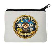 Pochette porte-monnaie en néoprène avec message d'erreur maximale Blanc 10 x 11 cm