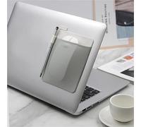 Pochette Portefeuille autocollante, Pochette arrière adhésive Externe for Ordinateur Portable, Housse de Transport for Disque Dur numérique, Rangement, for Sac pour Souris(Light Grey)