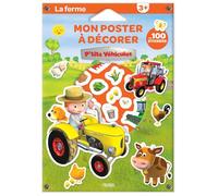 Pochette poster + sticker P'tits véhicules - La ferme