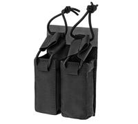 Pochette pour 2 chargeurs Double Magazine Pouch Hook & Loop Backside Mil-Tec - Black