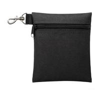 Pochette pour accessoires de pour golf avec clip, sac banane portable adapté pour balles de pour golf et tees (noir)