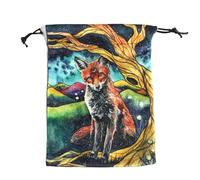 Pochette pour cartes de tarot - 13 x 18 cm - Pochette à bijoux en velours avec cordon de serrage | Porte-cartes de tarot pour fournitures de divination, Oracle Decks, runes, dés | Solution de