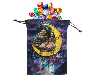 Pochette pour cartes de tarot - 13 x 18 cm - Pochette à bijoux en velours avec cordon de serrage | Porte-cartes de tarot pour fournitures de divination, Oracle Decks, runes, dés | Solution de