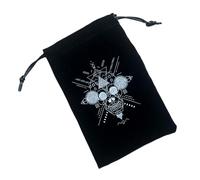 Pochette pour cartes de tarot - Pochette réutilisable en flanelle avec cordons de serrage | Sac de rangement portable pour cartes de tarot et accessoires de cartes de tarot, Nouveau P, Reportez-vous à