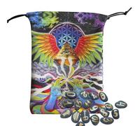 Pochette pour Cartes De Tarot - Sac De Rangement Cartes Oracle Et Tarot - Rangement pour Dés Cristaux Divination Oracle Maison Ésotérisme Usage Universel