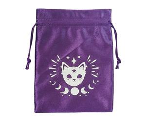 Pochette pour cartes de tarot - Sac de rangement de bijoux à cordon de serrage, dés de tarot multi-usages doux | 5,12 x 7,09 pouces faits à la main pour cartes oracle, porte-cartes de tarot