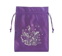 Pochette pour cartes de tarot, sac en velours avec cordon de serrage, 13 x 18 cm, rangement de bijoux, support de dés, design polyvalent, idéal pour les lectures de tarot, les cartes Oracle, les runes