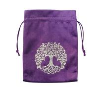 Pochette pour cartes de tarot, sac en velours avec cordon de serrage, 13 x 18 cm, rangement de bijoux, support de dés, design polyvalent, idéal pour les lectures de tarot, les cartes Oracle, les runes