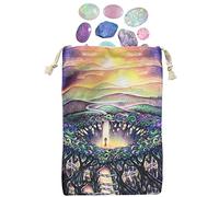 Pochette pour cartes de tarot - Sacs et pochettes de tarot en toile avec motif exquis pour pierres de , bijoux, cosmétiques, marbre et cartes de tarot