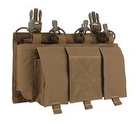 Pochette pour Chargeur 5.56 Quad avec Pochettes générales，Placard Tactique à accrocher pour Gilet Tactique Chest Rig