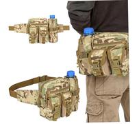 Pochette pour détecteur de métaux, sac à gourde rétractable en nylon (23 x 9 x 19 cm) avec pochette multifonctionnelle, sacoche de vélo fixe pour la détection métaux en extérieur, accessoires