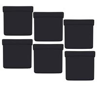 Pochette pour Écouteur,6 pièces Cuir PU Pochette de Protection d’Écouteur PU Remplacement Cuir Sac pour Stocker Écouteurs Intra-Auriculaires USB