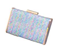 Pochette pour femme - Sac à main pour soirée arc-en-ciel - Sac à main pour femme - Pour fête de mariage - Sac à main à bandoulière - Chaîne d'épaule, Rippl d'eau colorée, One Size