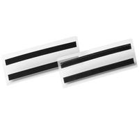 DURABLE - Pochette magnétique HARD COVER 1/2 A5 paysage - pour l'identification de documents - Lot de 10 - transparent - 119719