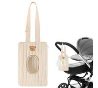 Pochette pour Lingettes Réutilisable - Distributeur de Stockage Accrochable pour Lingettes | Réutilisable Rechargeable Portable Accès Rapide Poussette Compagnon de Voyage