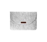 Pochette pour Ordinateur Portable 15'' Feutrine Intérieur Soft Touch Gris