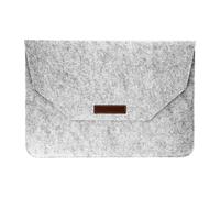 Avizar Pochette pour Ordinateur Portable 15'' Feutrine Intérieur Soft Touch Gris