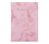 Pochette pour passeport et carte d'identité en similicuir Marbre Rose Set de 2 pochettes pour un passeport et une carte