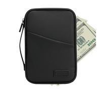 Pochette pour passeport étanche, pochette pour passeport pour voyage | Pochette porte-passeport familial de voyage avec poignée,Portefeuille de voyage en espèces pour billets de téléphone portable
