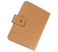 Pochette pour Passeport Portable en Papier Kraft et Feutre Khaki | Protège les Rayures, Format Compact pour Petits Paquet, Billets et Documents, Voyage et Contrôle