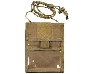 Pochette pour pièce d'identité Neck Pouch MFH - Coyote